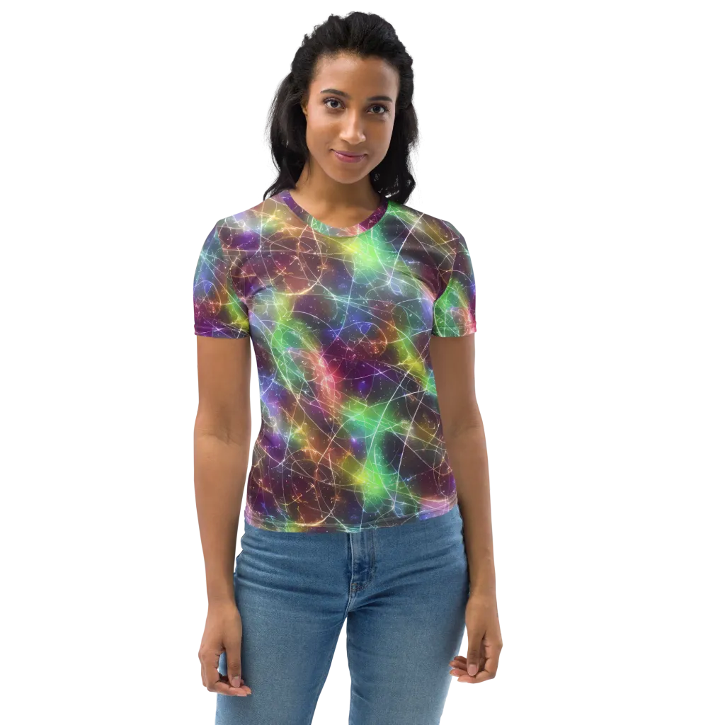 Shattered Starlight on Women's Crew Neck T-Shirt — Front