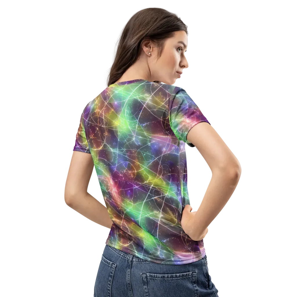 Shattered Starlight on Women's Crew Neck T-Shirt — Back