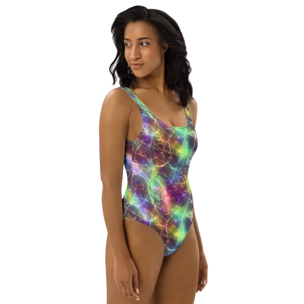 Shattered Starlight on One-Piece Swimsuit — Right