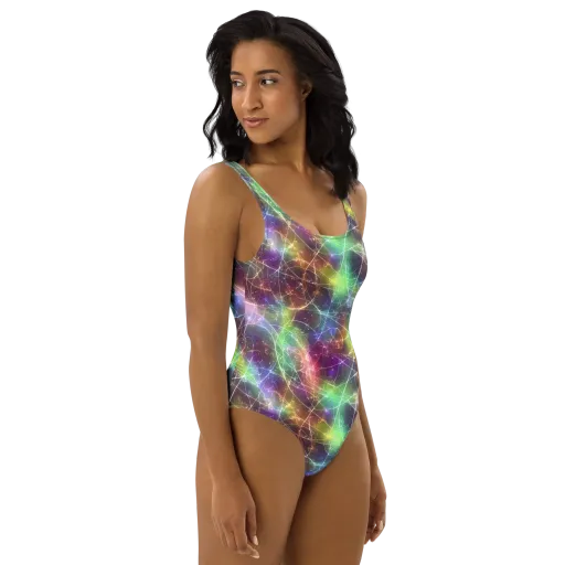 Shattered Starlight on a One-Piece Swimsuit