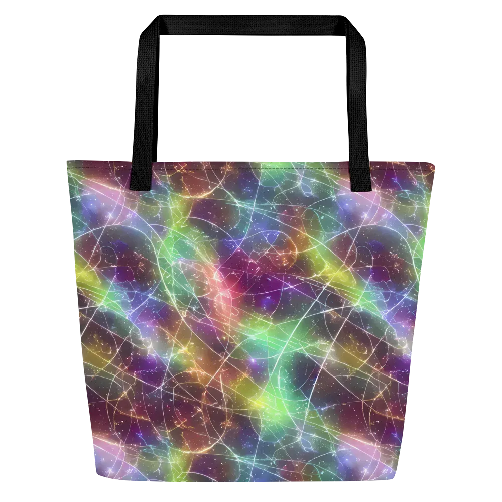 Shattered Starlight on Large Tote Bag W/ Pocket — Front