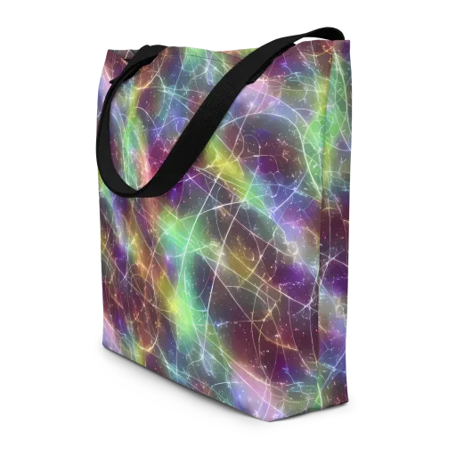 Shattered Starlight on a Large Tote Bag W/ Pocket