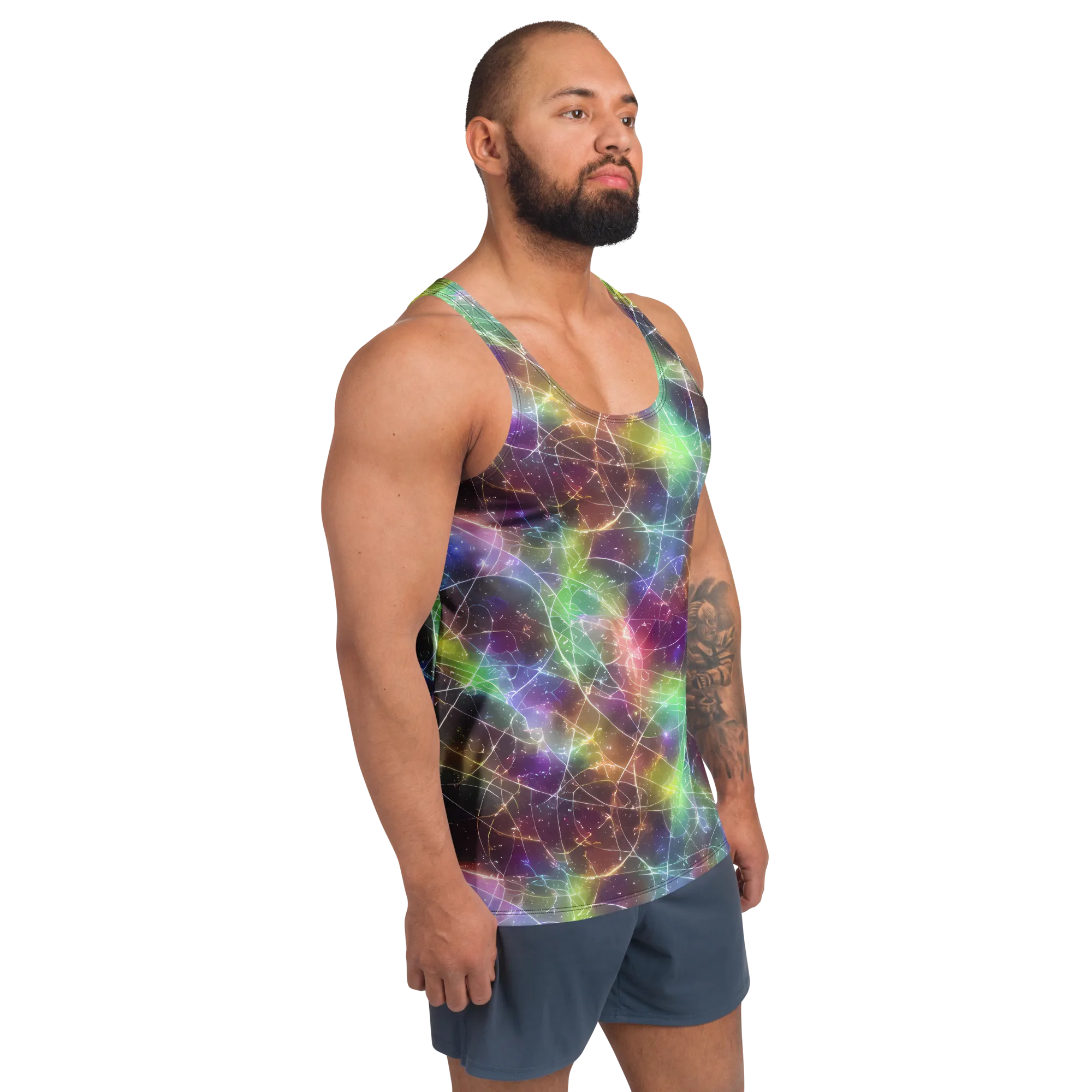 Shattered Starlight on Men's Tank Top — Right Front
