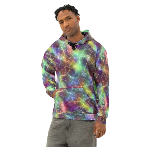 Shattered Starlight on a Cotton Hoodie