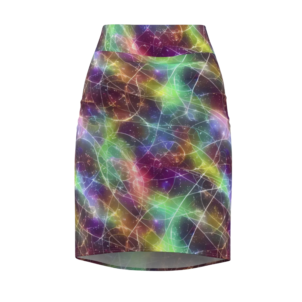 Shattered Starlight on Pencil Skirt — Front