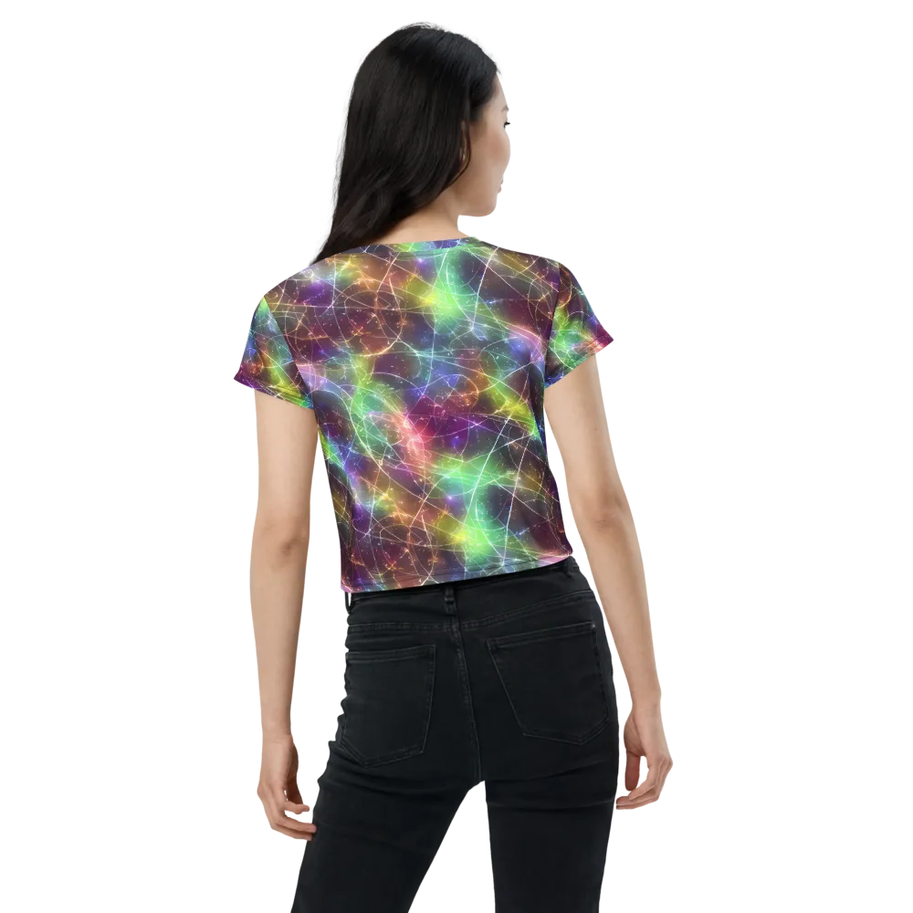 Shattered Starlight on Crop Tee — Back