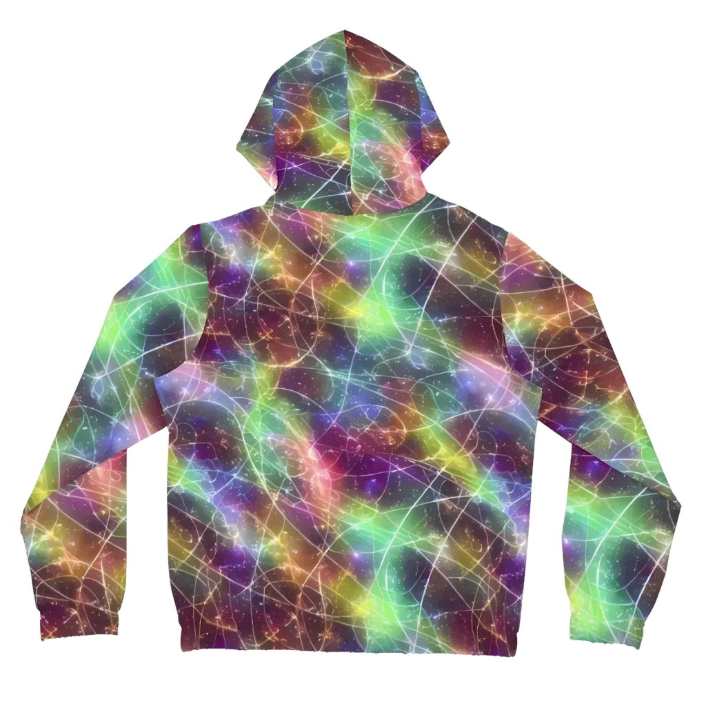 Shattered Starlight on Women's Full-Zip Hoodie — Back