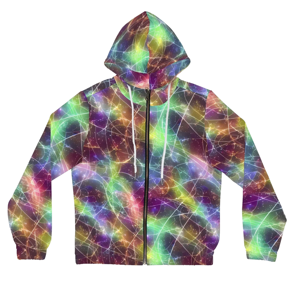 Shattered Starlight on Women's Full-Zip Hoodie — Front