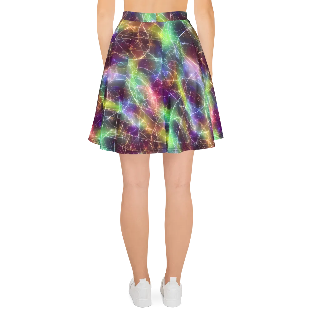 Shattered Starlight on Skater Skirt — Back