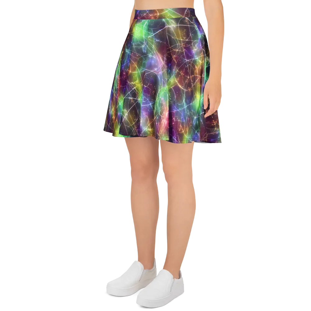 Shattered Starlight on Skater Skirt — Left