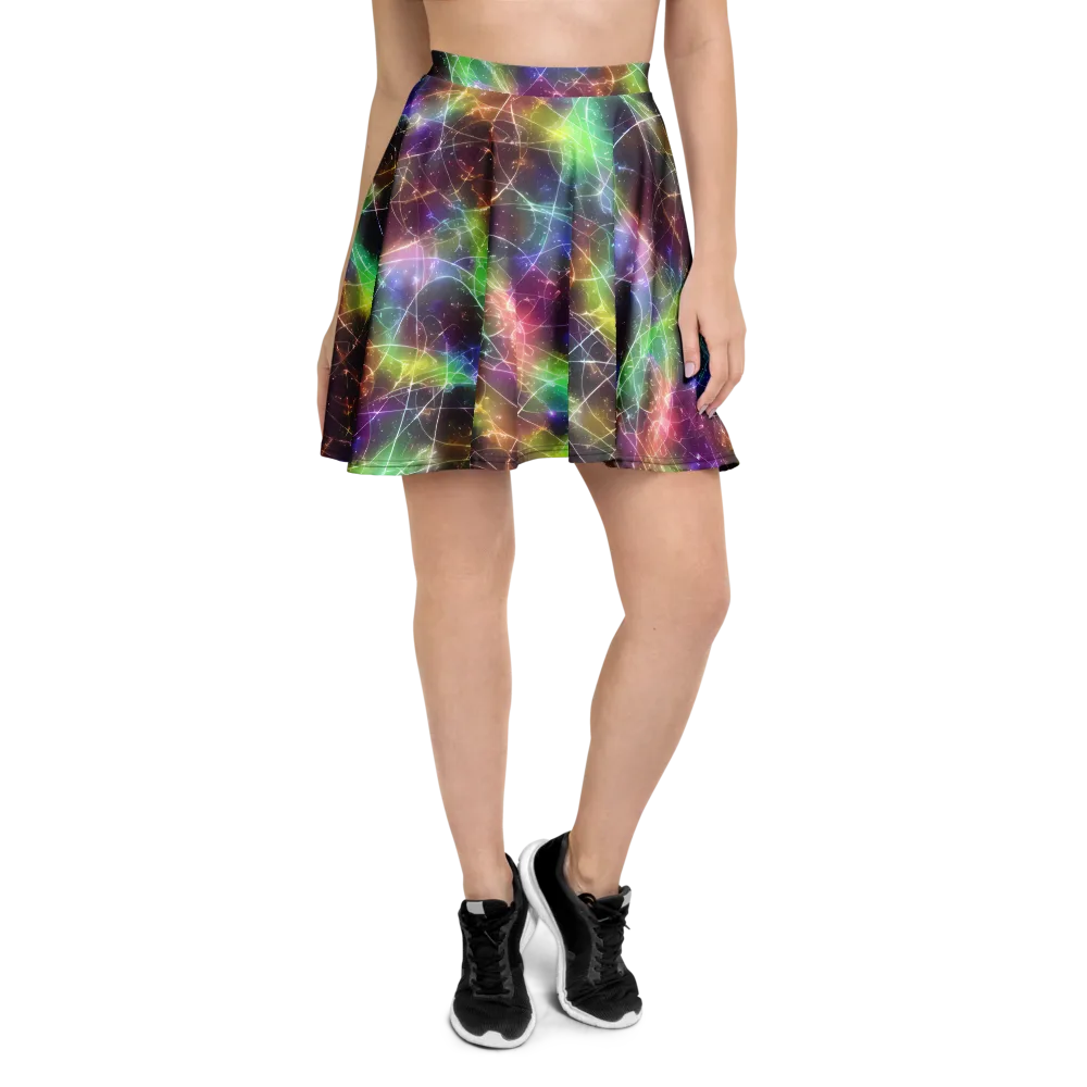 Shattered Starlight on Skater Skirt — Front