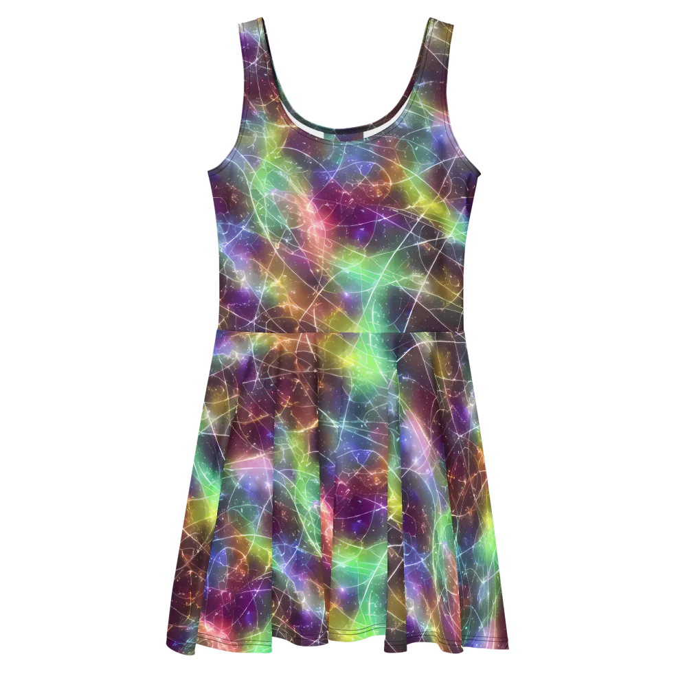 Shattered Starlight on Skater Dress — Front