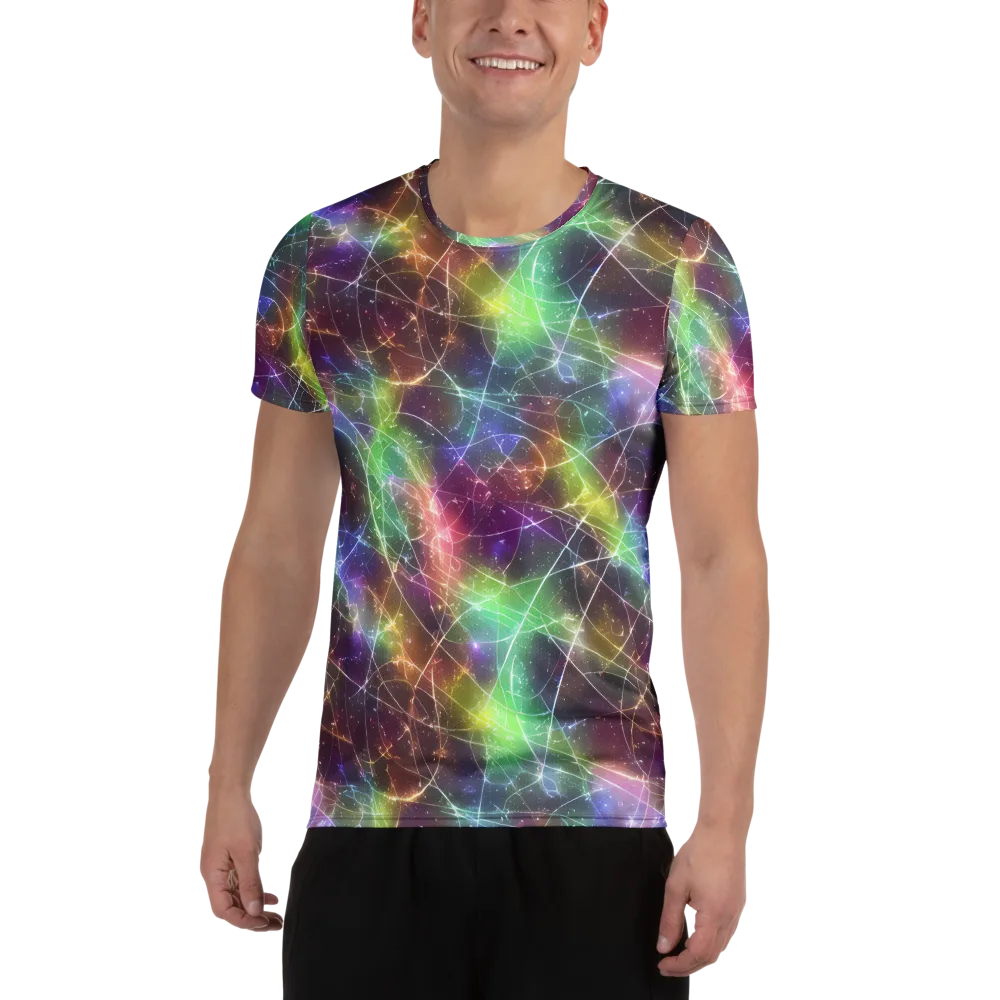 Shattered Starlight on Men's Athletic T-Shirt — Front