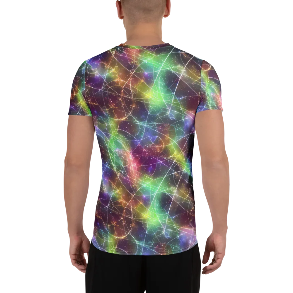 Shattered Starlight on Men's Athletic T-Shirt — Back