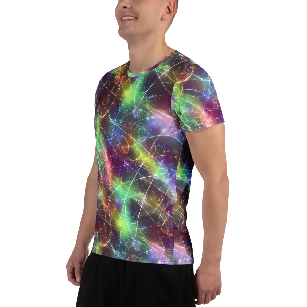 Shattered Starlight on Men's Athletic T-Shirt — Left