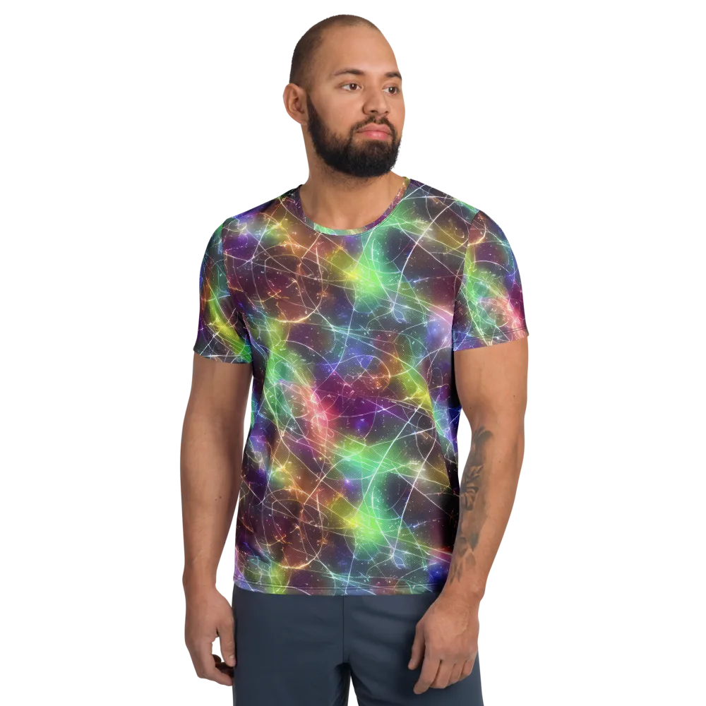 Shattered Starlight on Men's Athletic T-Shirt — Front