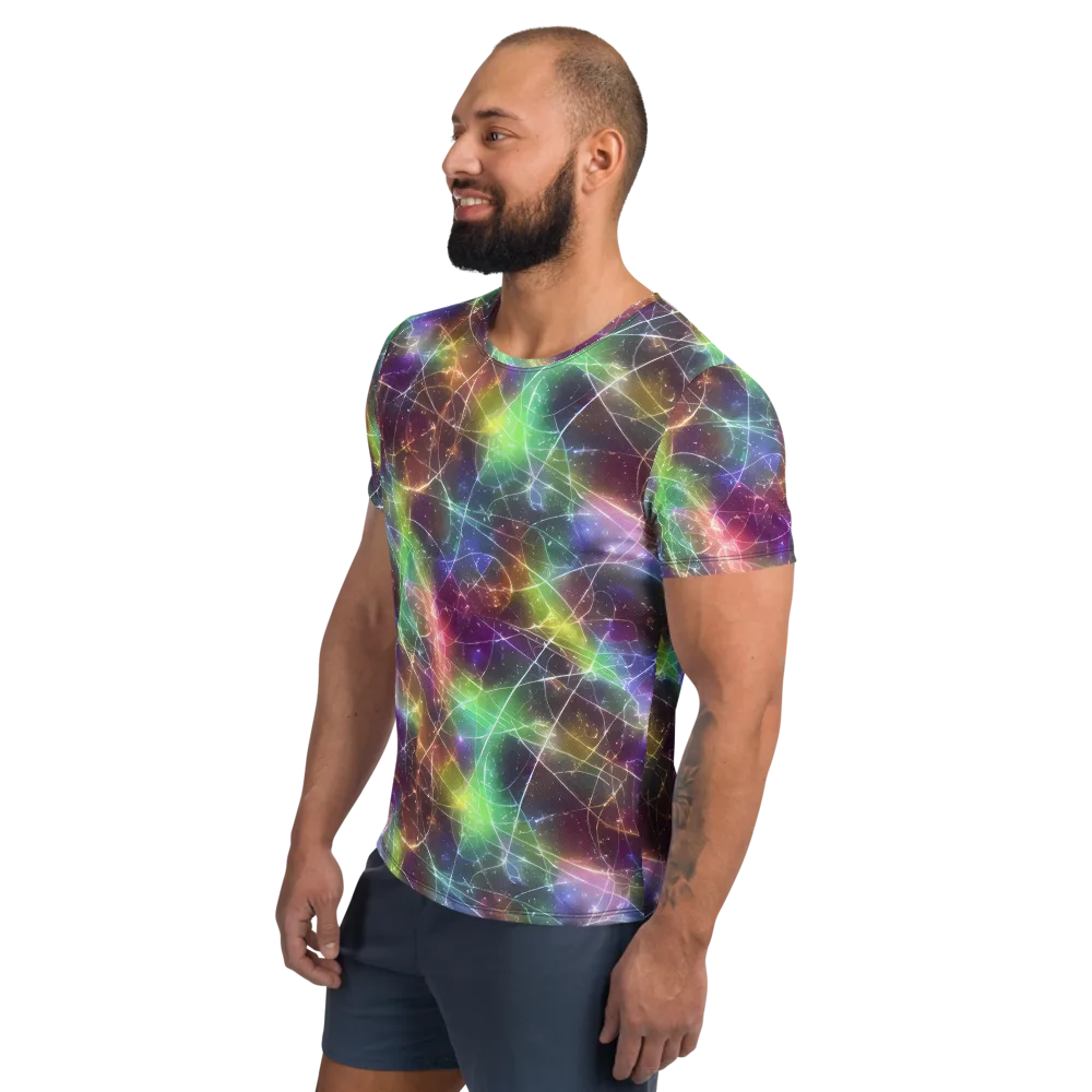 Shattered Starlight on Men's Athletic T-Shirt — Left
