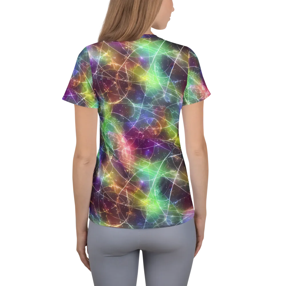 Shattered Starlight on Women's Athletic T-Shirt — Back