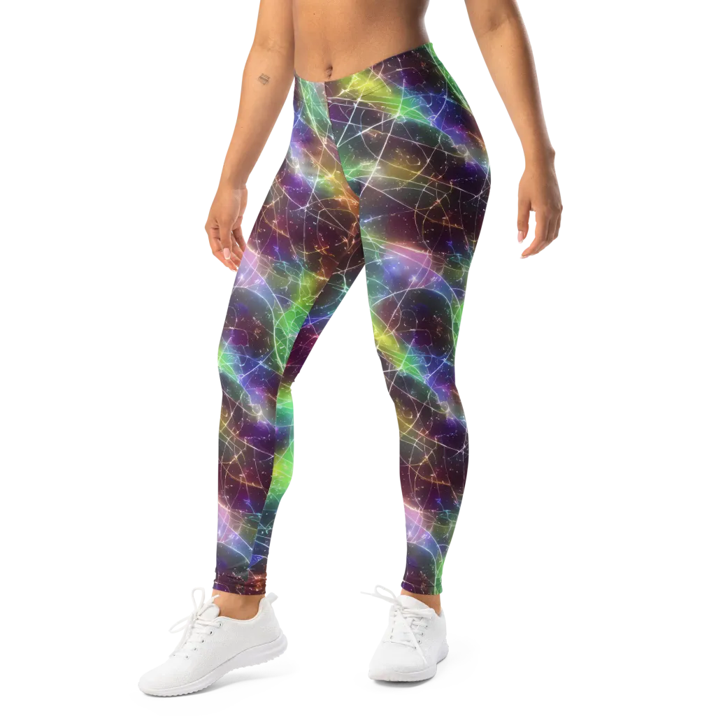 Shattered Starlight on Leggings — Left Front