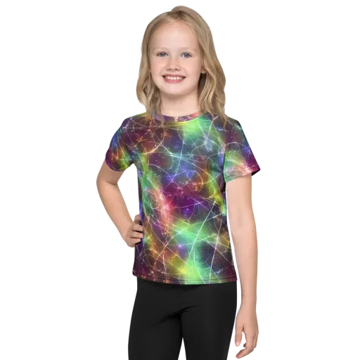 Shattered Starlight on a Kids Crew Neck T-Shirt