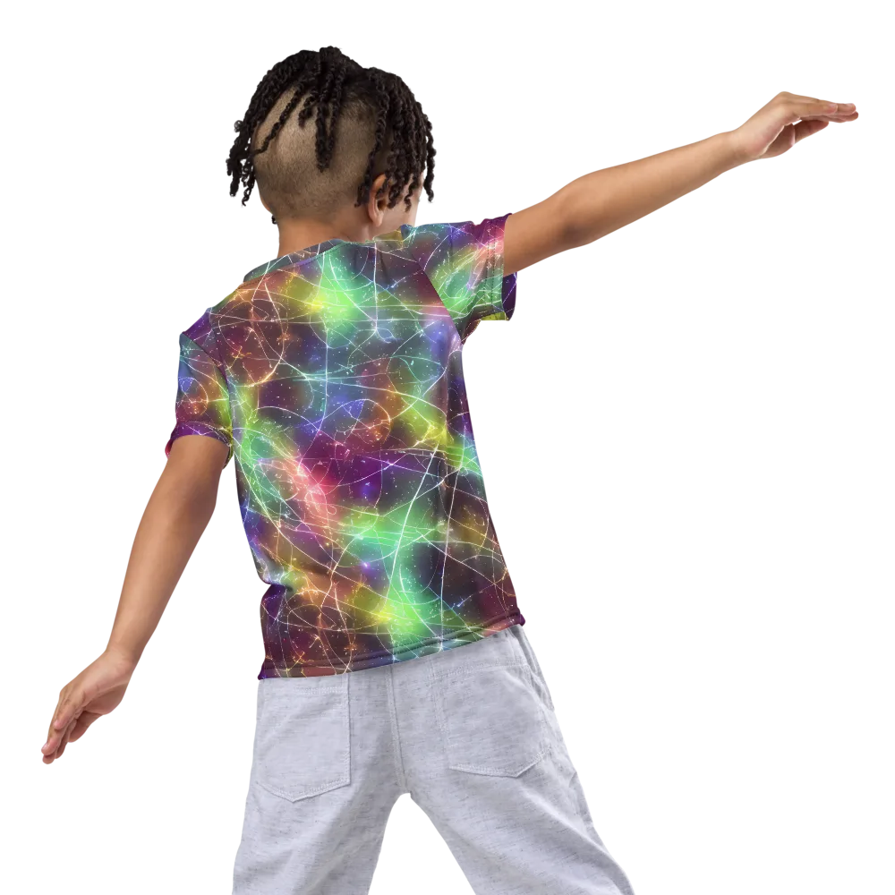 Shattered Starlight on Kids Crew Neck T-Shirt — Back