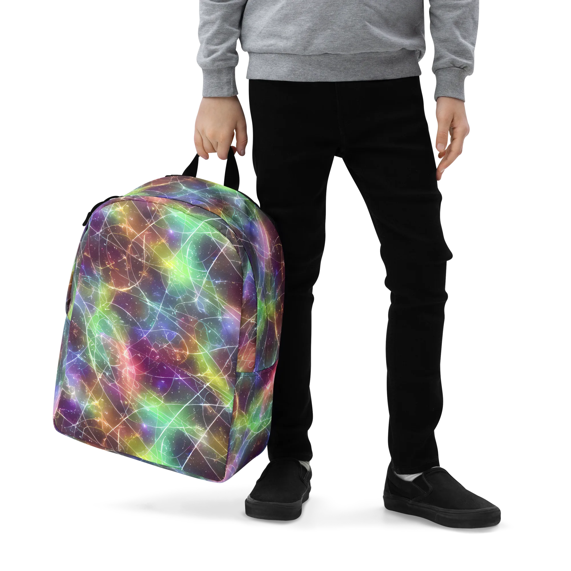 Shattered Starlight on Minimalist Backpack — Zoomed-in
