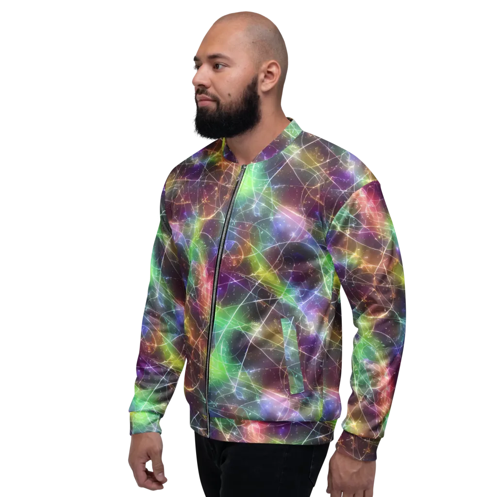 Shattered Starlight on Bomber Jacket — Left