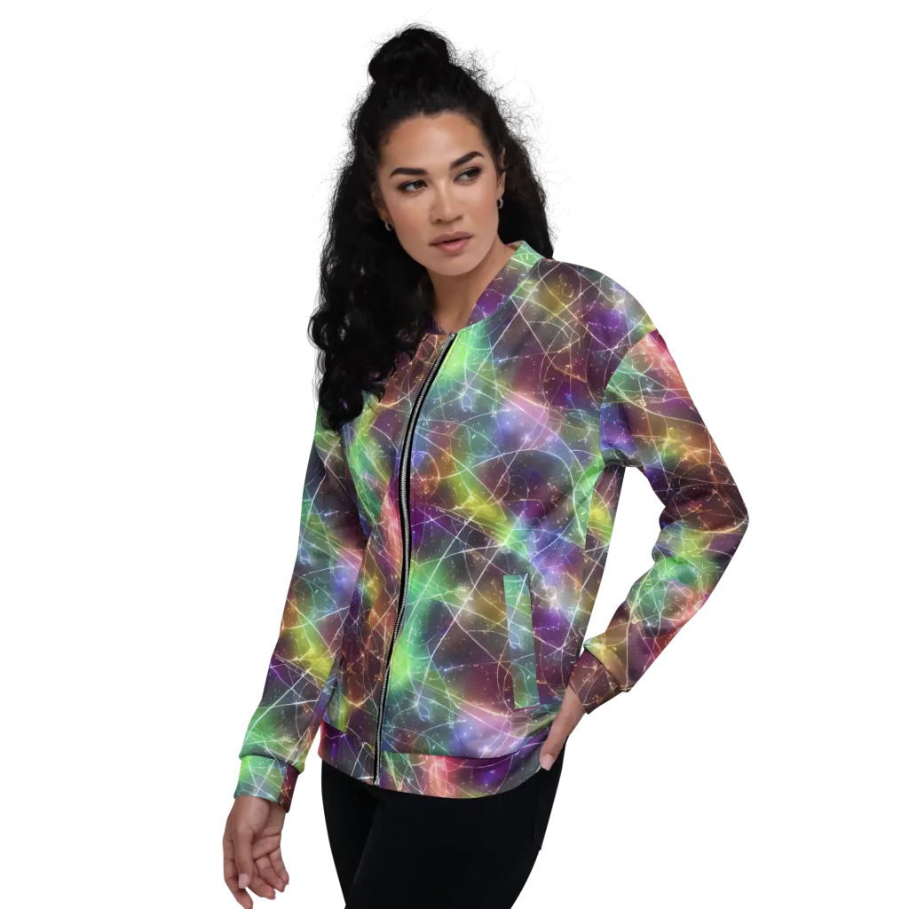 Shattered Starlight on Bomber Jacket — Left