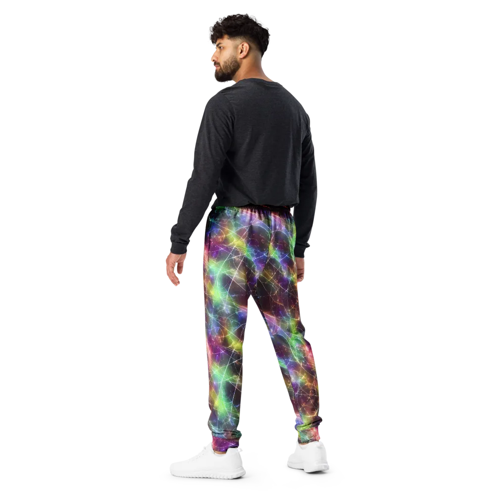 Shattered Starlight on Men's Joggers — Back