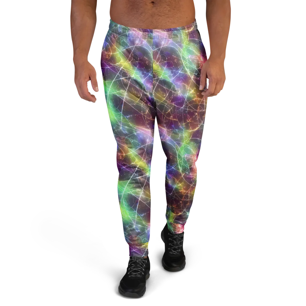 Shattered Starlight on Men's Joggers — Front