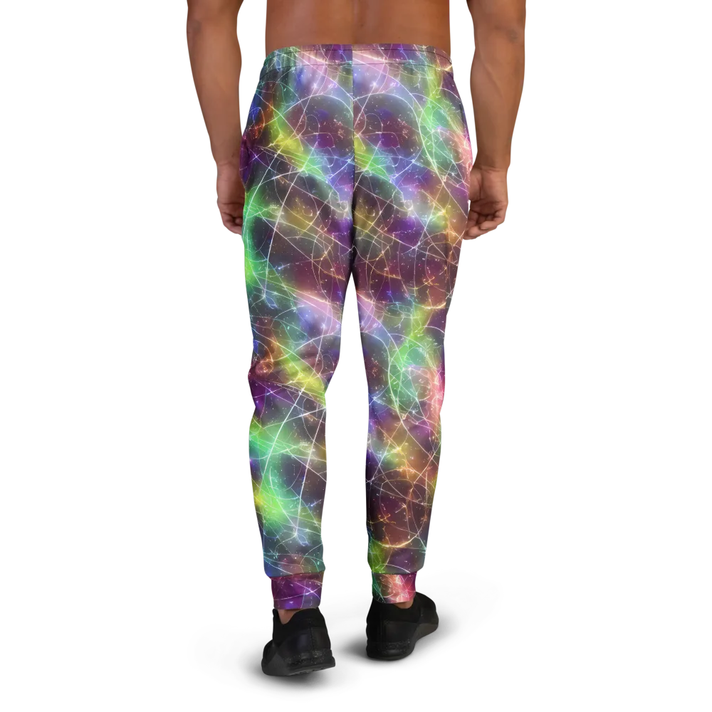 Shattered Starlight on Men's Joggers — Back