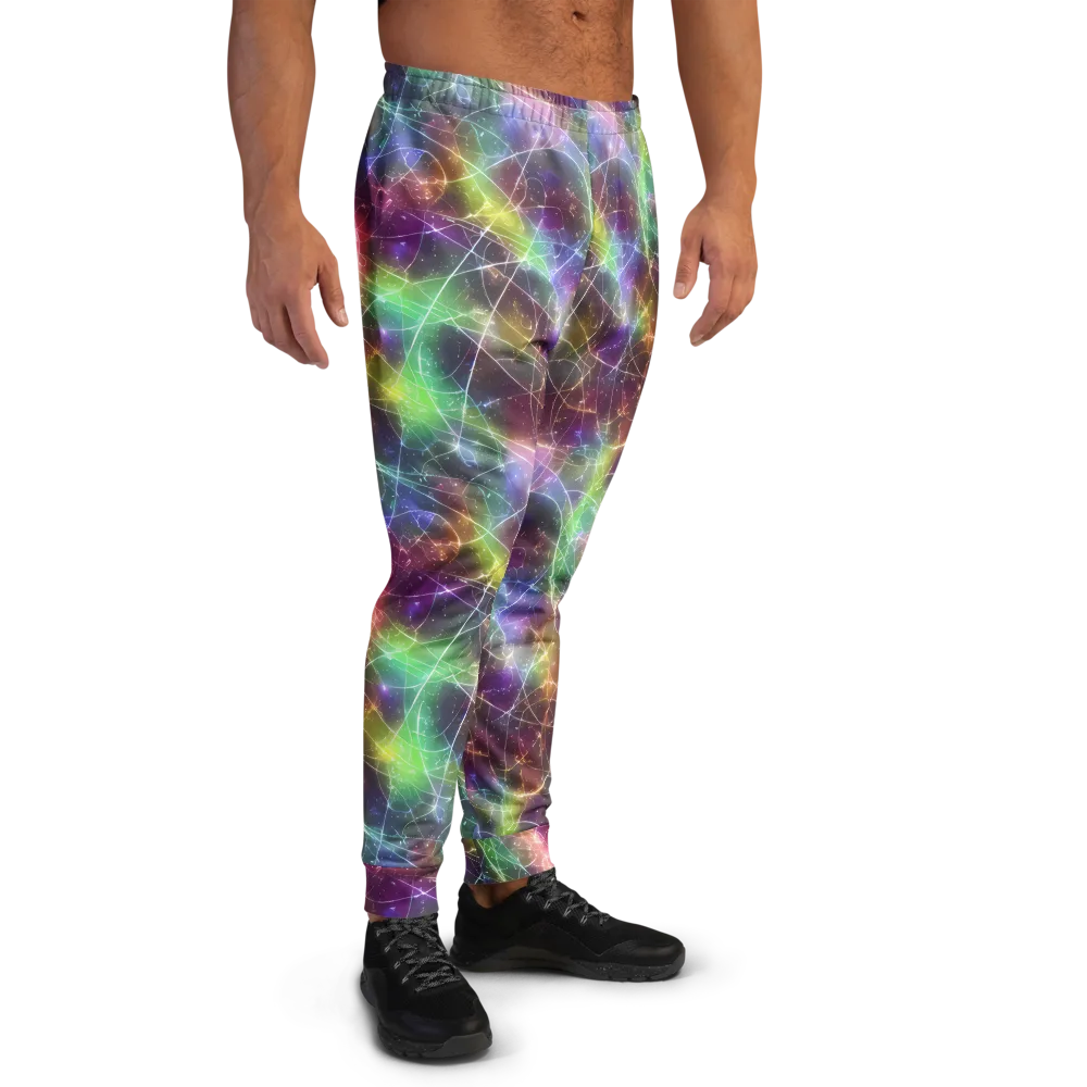 Shattered Starlight on Men's Joggers — Right