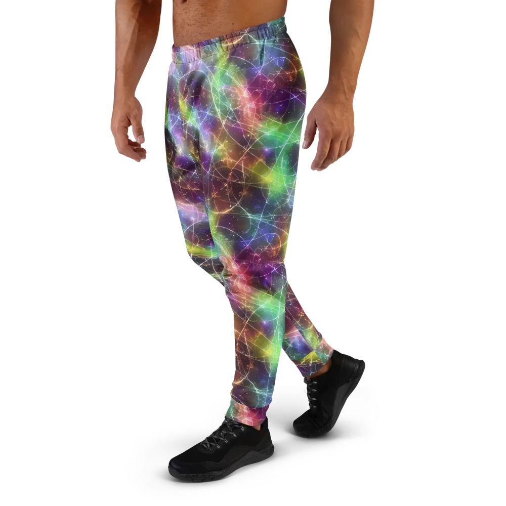 Shattered Starlight on Men's Joggers — Left