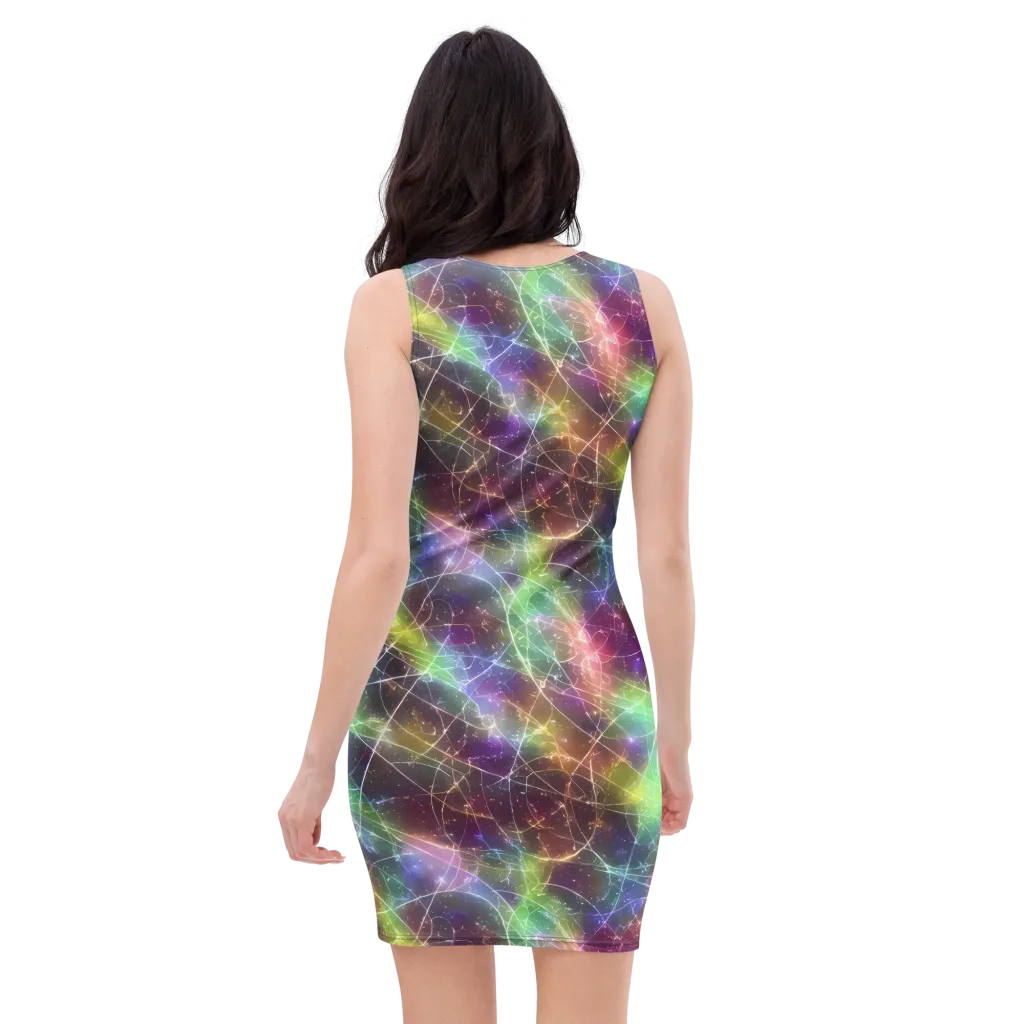 Shattered Starlight on Bodycon Dress — Back