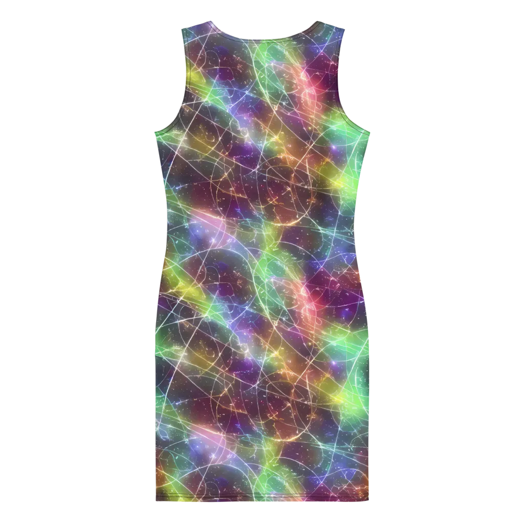 Shattered Starlight on Bodycon Dress — Back