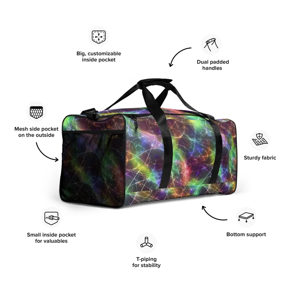 Shattered Starlight on Duffle Bag — Right Front