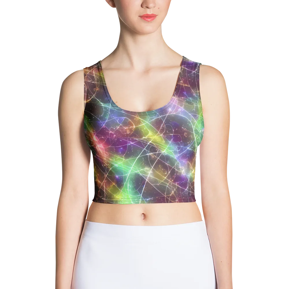 Shattered Starlight on Crop Top — Front
