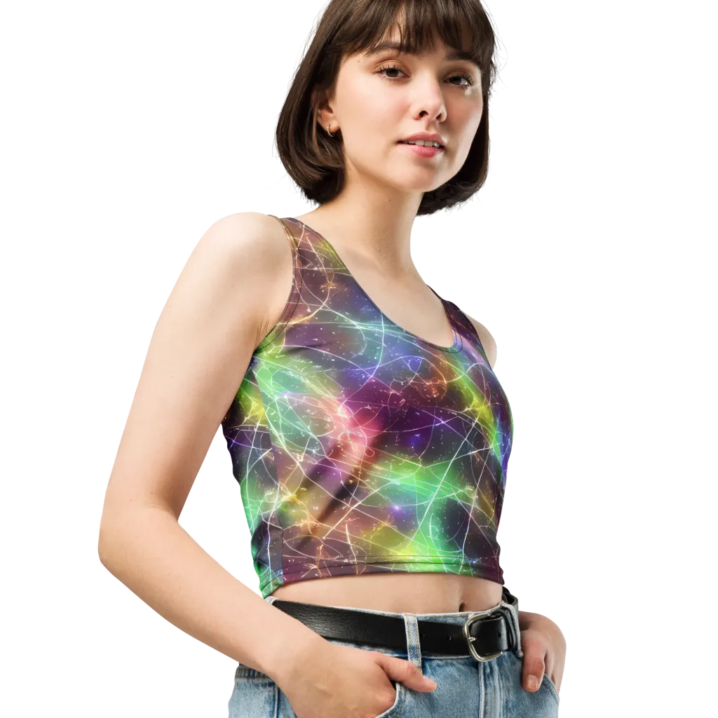 Shattered Starlight on Crop Top — Right Front