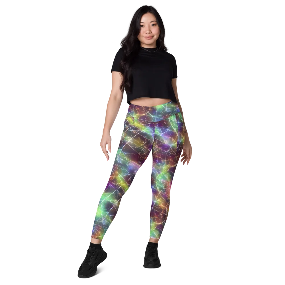Shattered Starlight on Leggings with Pockets — Front