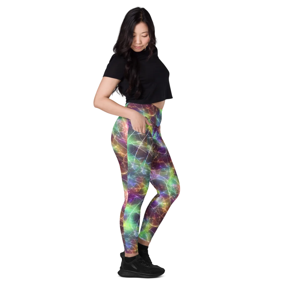 Shattered Starlight on Leggings with Pockets — Right