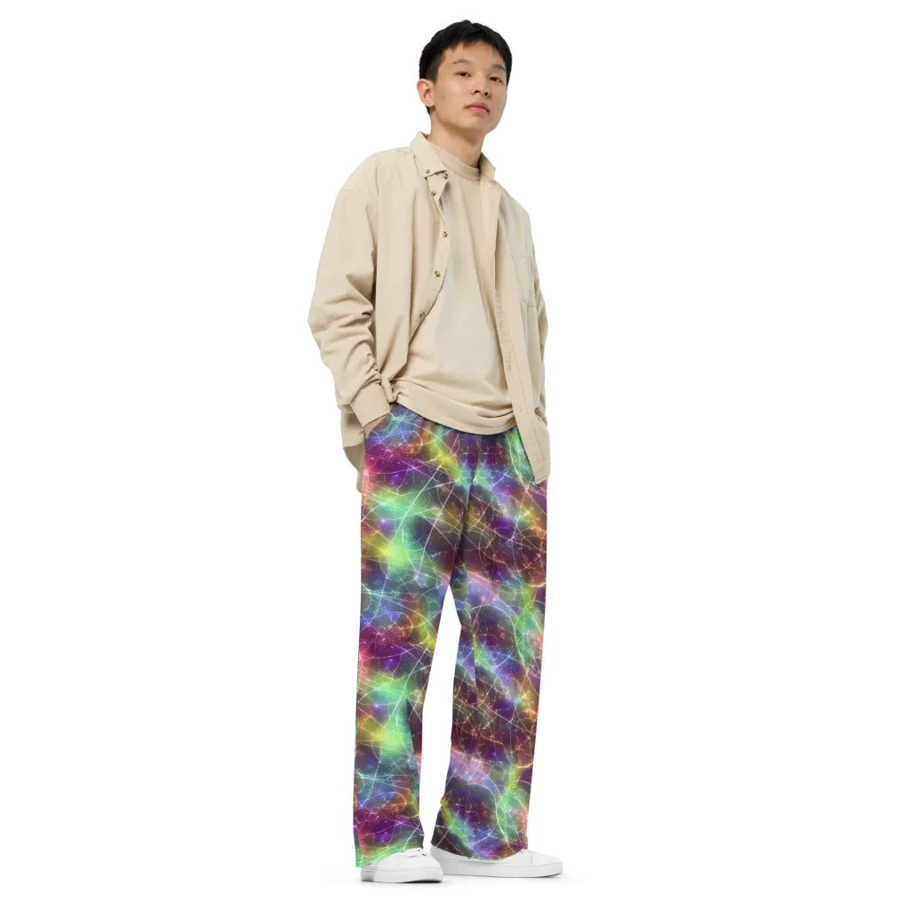 Shattered Starlight on Wide-Leg Pants — Right Front