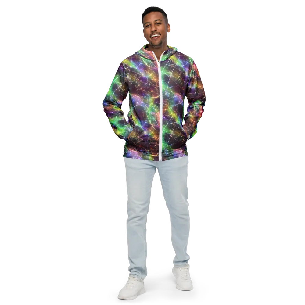 Shattered Starlight on Men's Windbreaker — Front