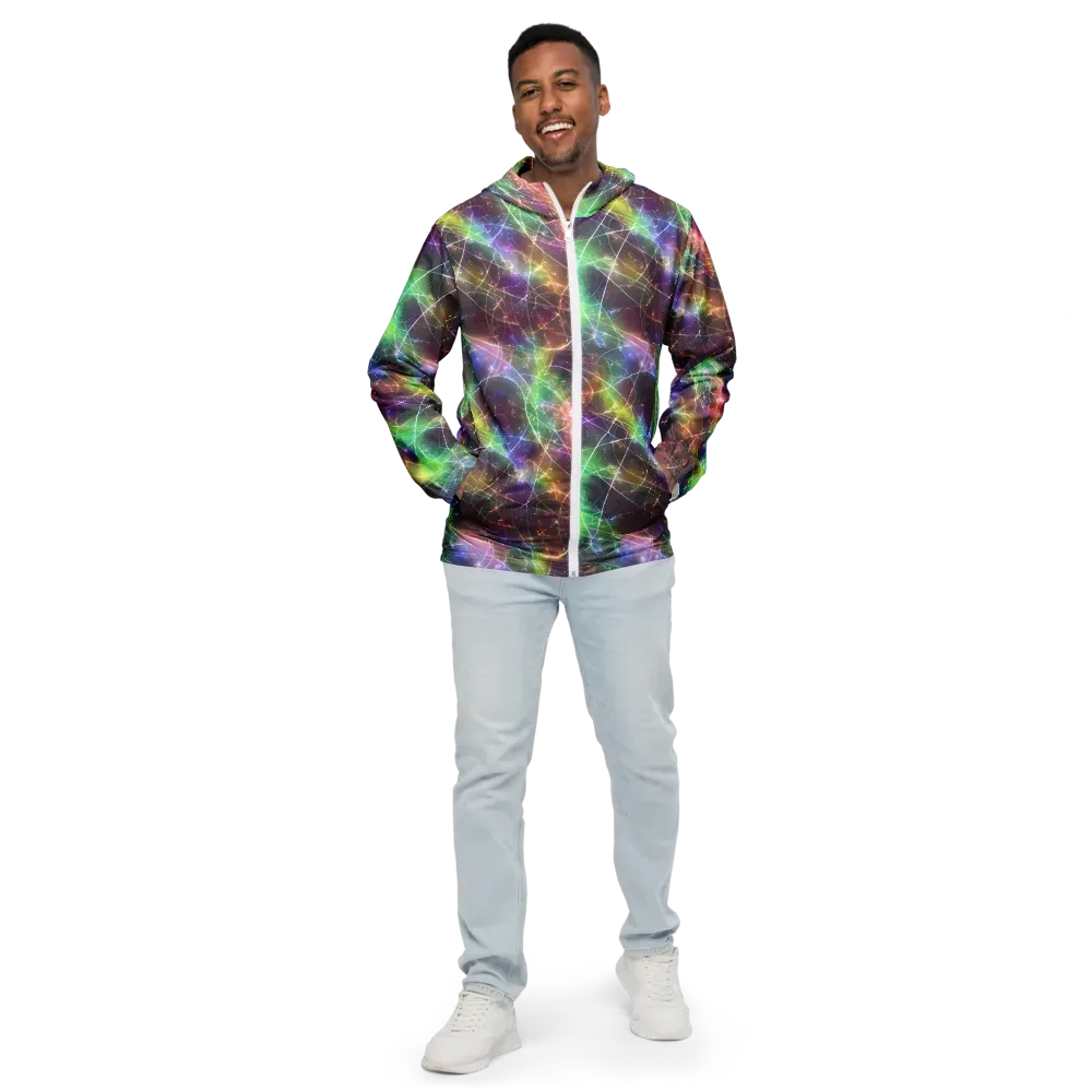 Shattered Starlight on Men's Windbreaker — Front