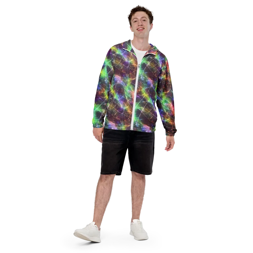 Shattered Starlight on Men's Windbreaker — Front