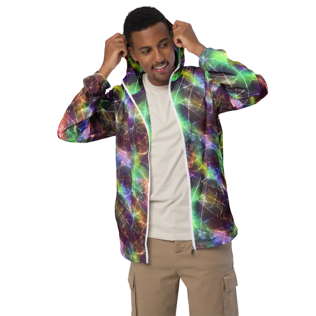 Shattered Starlight on Men's Windbreaker — Front
