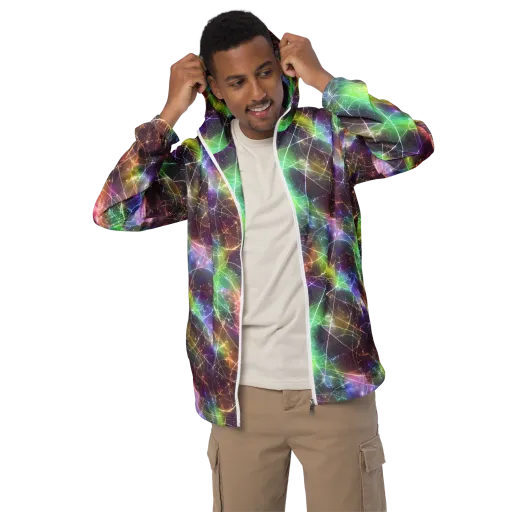 Shattered Starlight on a Men's Windbreaker