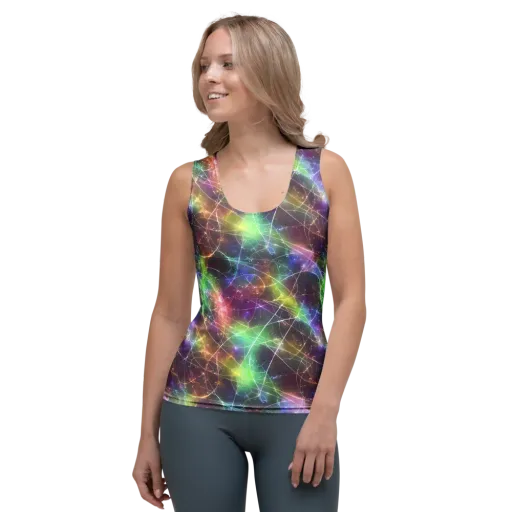 Shattered Starlight on a Women's Tank Top