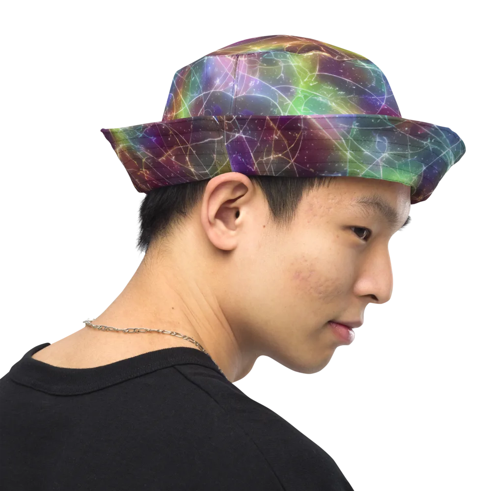 Shattered Starlight on Reversible Bucket Hat — Right Outside