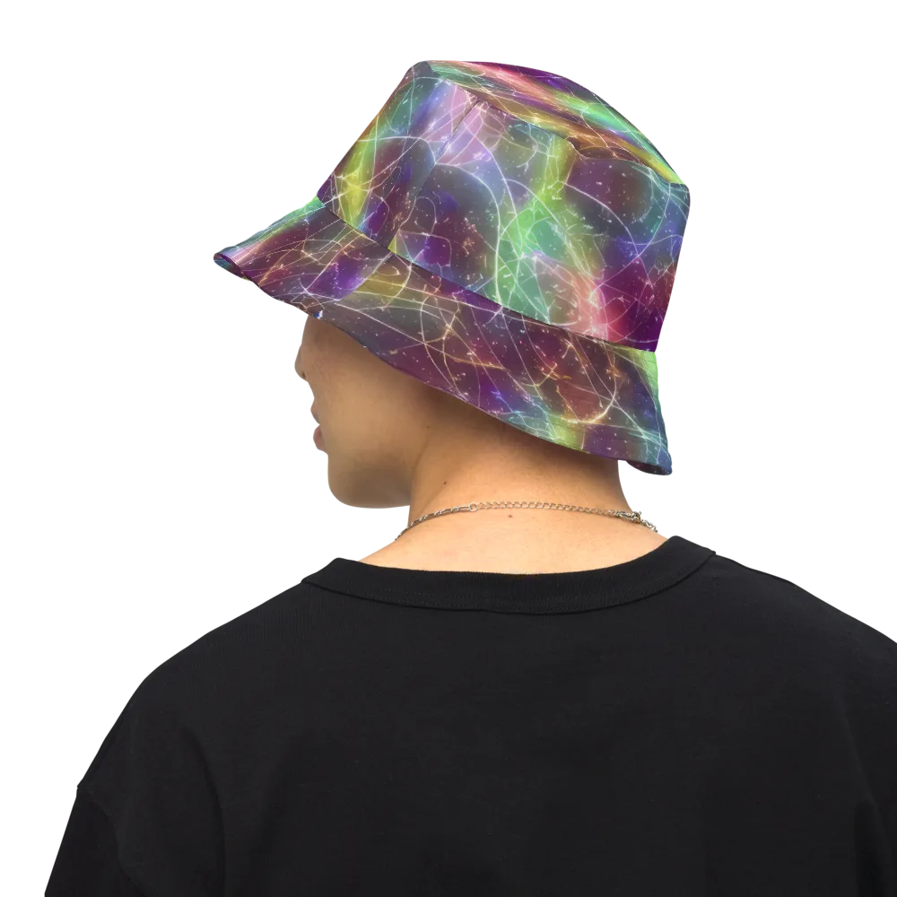 Shattered Starlight on Reversible Bucket Hat — Back Inside