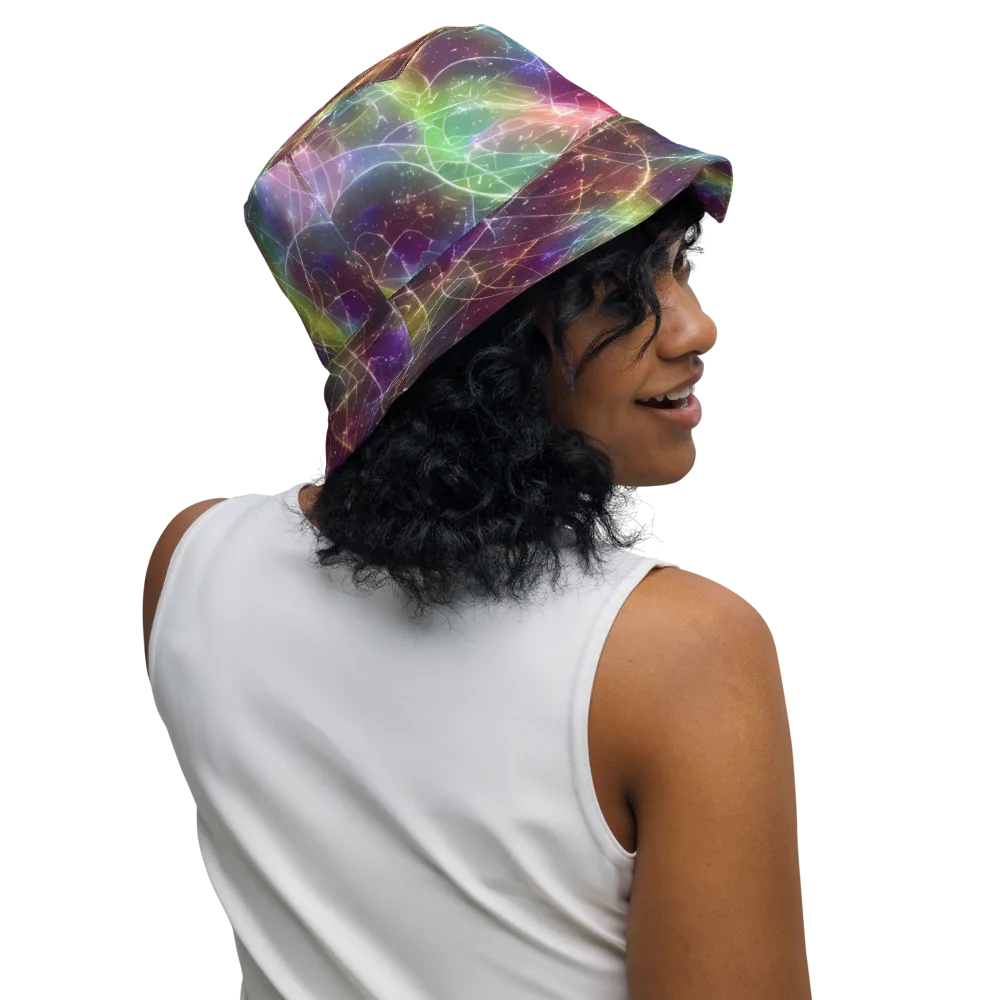 Shattered Starlight on Reversible Bucket Hat — Right Outside